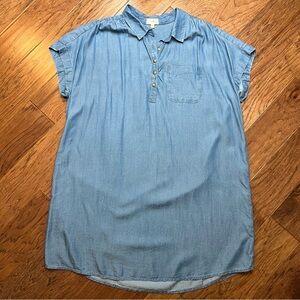 Wonderly Casual Blue Denim Shirt Dress XXL
